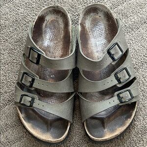 Birkenstock Florida 3 strap Sandals Tauoe Color Size 39